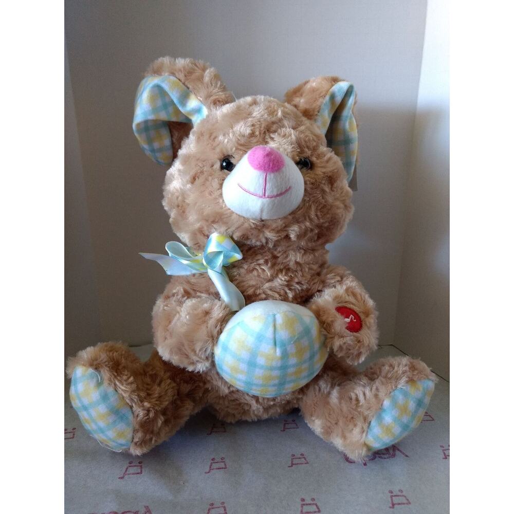 Animated Brown Bunny Plush 9.5" - Do Your Ears Hang Low